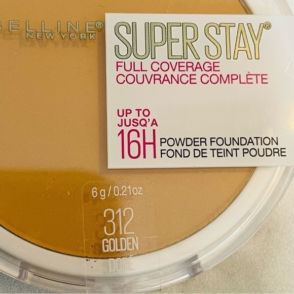 Maybelline 16H #312 Golden Doré Super Stay Full Coverage Powder Foundation - Picture 3 of 5